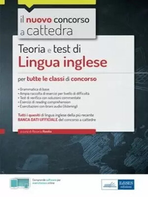 cover image of Lingua inglese per tutte le classi di concorso